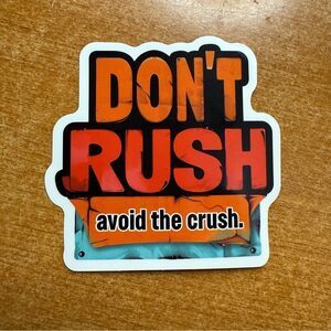 Motivational Sticker - Orange‎ and Black